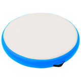 VIDAXL Gimnastična preproga z napihovanjem črpalke 100x100x20 cm PVC modra
