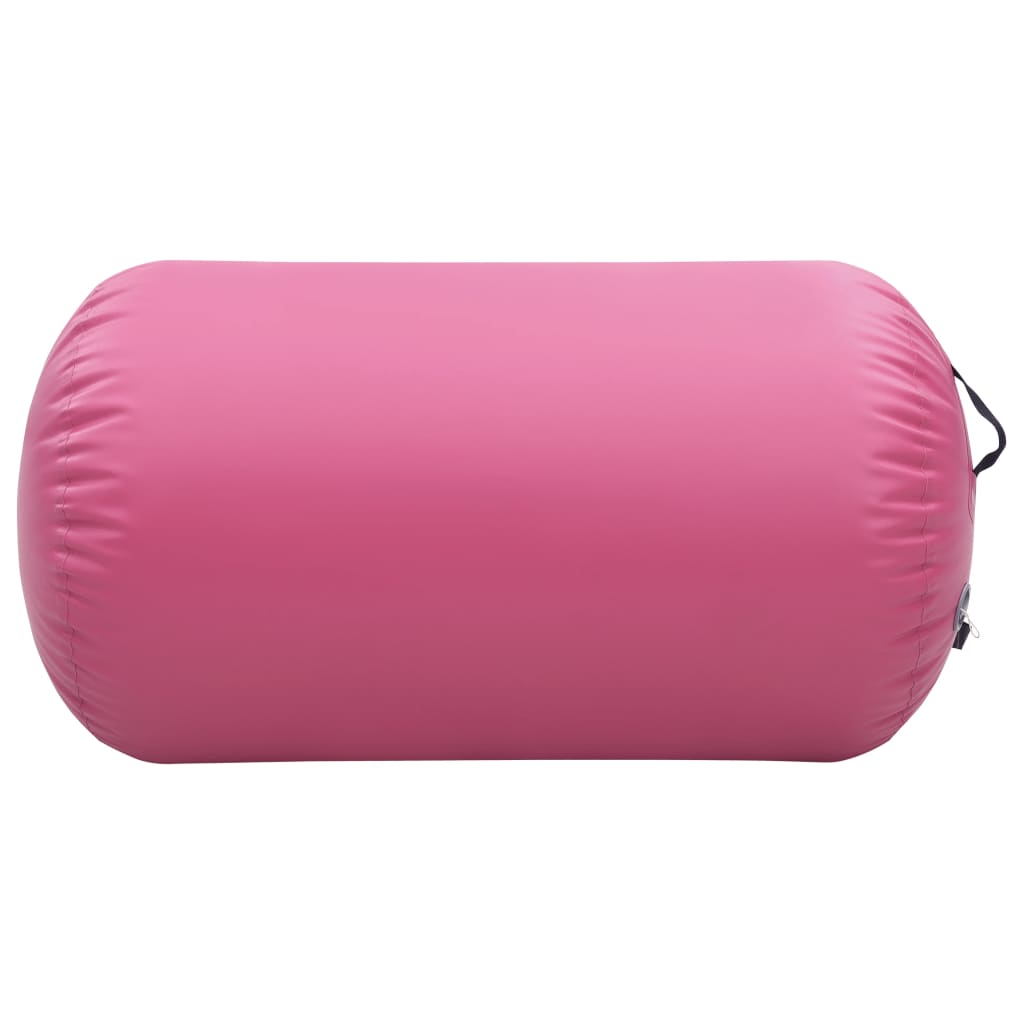 Vidaxl Gymnastics Roll mat Pompel inflatable 100x60 cm pvc rosa