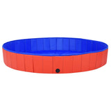 Bidaxl Dog Swimming Pool Collapsible 200x30 cm PVC Red