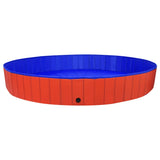VidaXL Dog swimming pool Collapsible 300x40 cm PVC Red