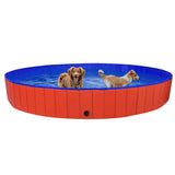 VidaXL Dog swimming pool Collapsible 300x40 cm PVC Red