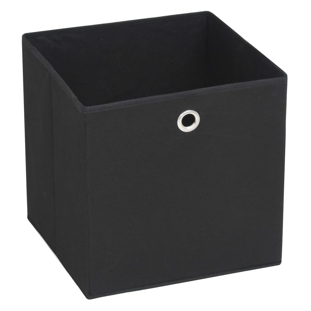 Úložné boxy Vidaxl 10 ks 28x28x28 cm Netkaná látka černá