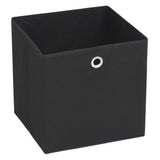 Úložné boxy Vidaxl 10 ks 28x28x28 cm Netkaná látka černá