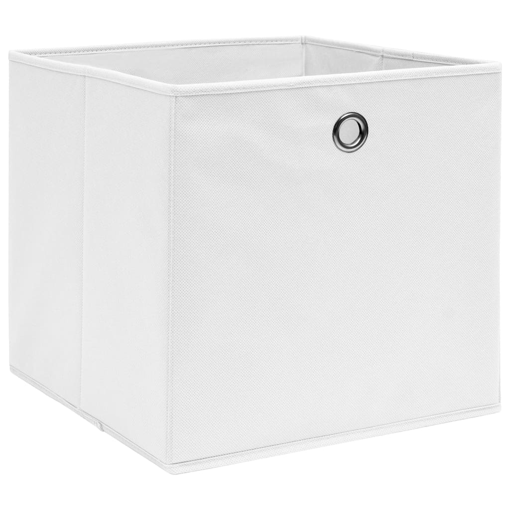 Vidaxl Storage boxes 4 pcs 28x28x28 cm Nonwoven Fabric White
