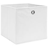 Vidaxl Storage boxes 10 pcs 28x28x28 cm Nonwoven Fabric White