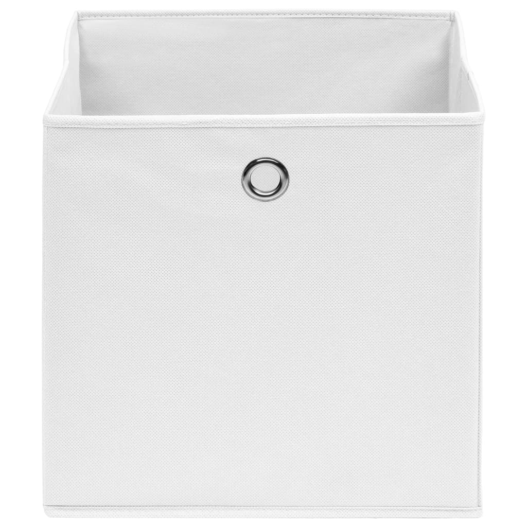 Vidaxl Storage boxes 10 pcs 28x28x28 cm Nonwoven Fabric White