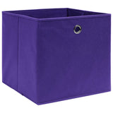 Vidaxl storage boxes 4 pcs 28x28x28 cm Nonwoven fabric purple