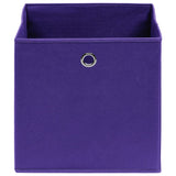 Vidaxl Storage boxes 10 pcs 28x28x28 cm Nonwoven Fabric Purple