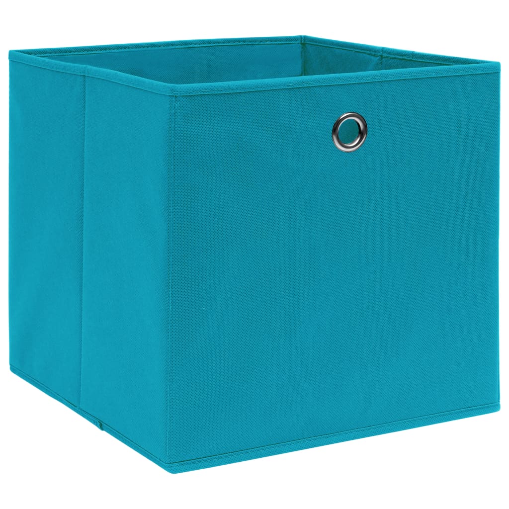 Vidaxl Späicherkëschten 4 PCs 28x2x28 cm nonwove Stoffball Puppelchen