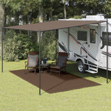 Alfombra de carpa Vidaxl 200x400 cm marrón