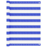 Vidaxl Balkon Bildschirm 90x400 cm HDPE Blau und Weiß
