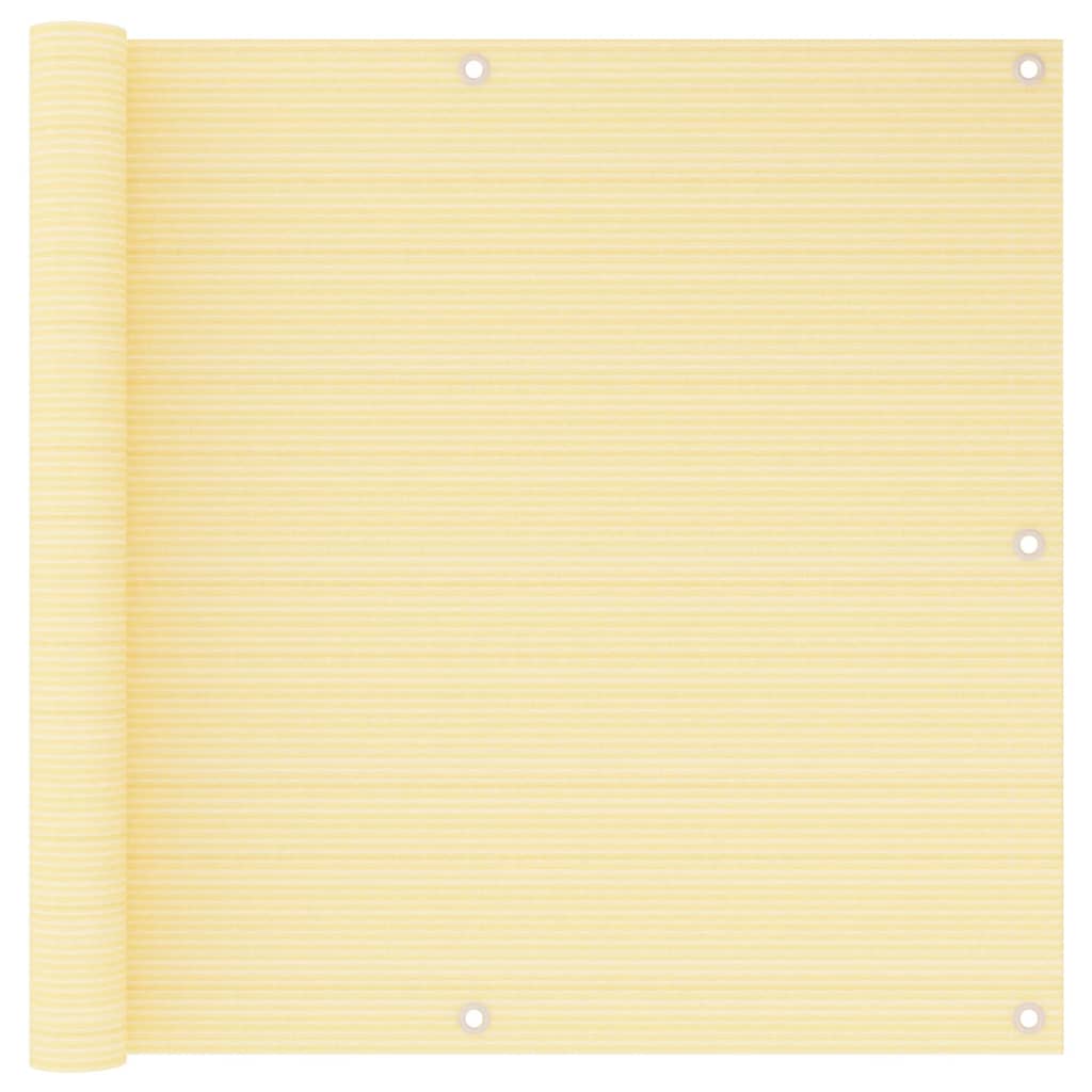 Vidaxl Balcony screen 90x500 cm HDPE Beige