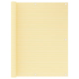 Vidaxl Balkon Bildschirm 120x500 cm HDPE Beige