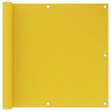Vidaxl Balkon Bildschirm 90x600 cm HDPE Gelb