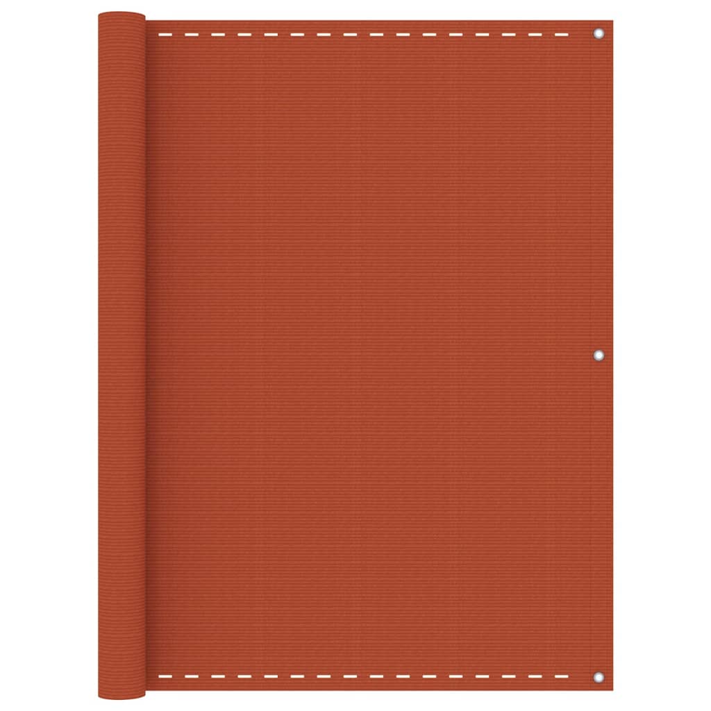 Obrazovka balkonu Vidaxl 120x600 cm hdpe oranje