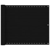Vidaxl Balcony screen 75x400 cm HDPE Black