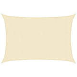 Vidaxl Zonnezeil 160 g m² 3x5 m HDPE Cream -colored