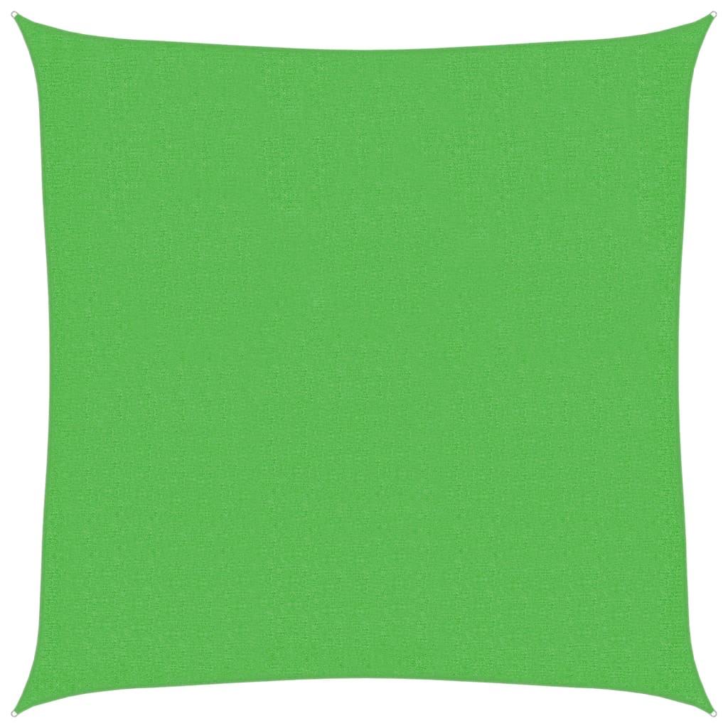 Vidaxl Zonnezeil 160 g m² 2x2 m hdpe světle zelená