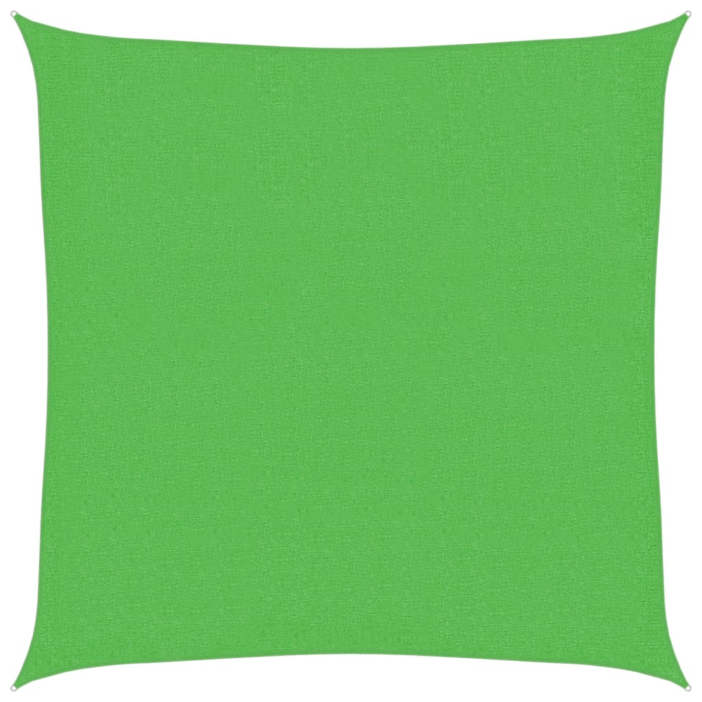 Vidaxl Zonnezeil 160 g m² 3.6x3.6 m HDPE light green