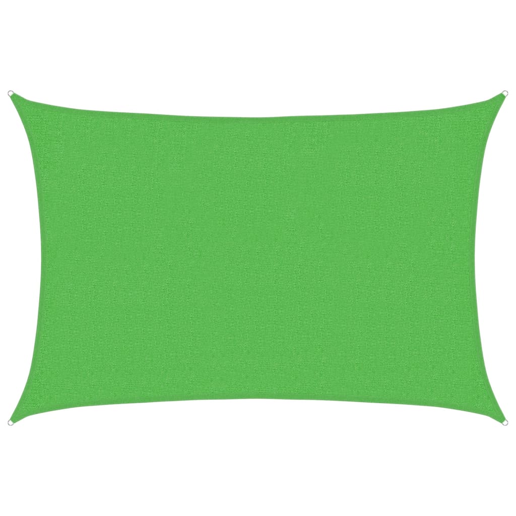 Vidaxl Zonnezeil 160 g m² 2x3 m Hdpe Light Green