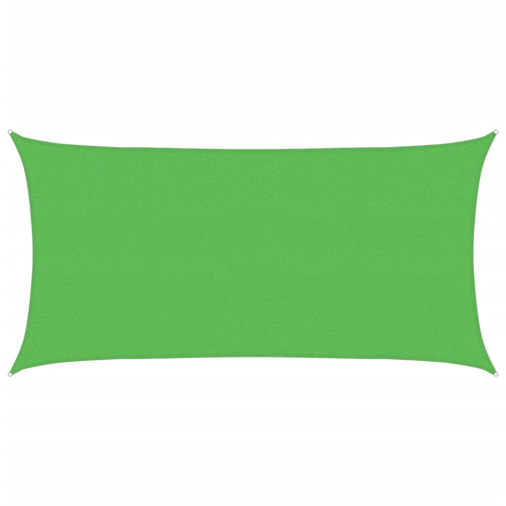 Vidaxl Zonnezeil rectangular 160 g m² 2x3.5 m HDPE light green