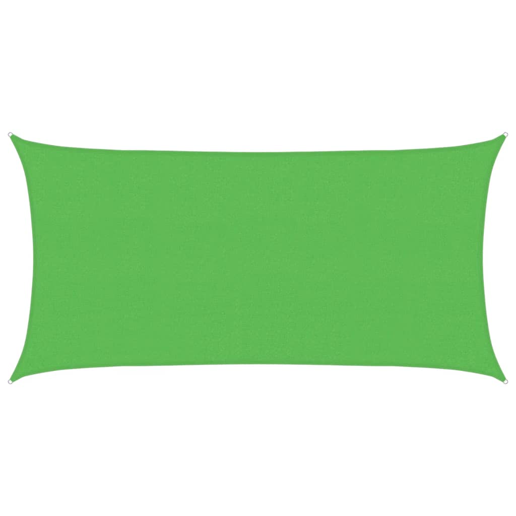 Vidaxl Zonnezeil 160 g m² 2,5x4,5 m hdpe lysegrøn