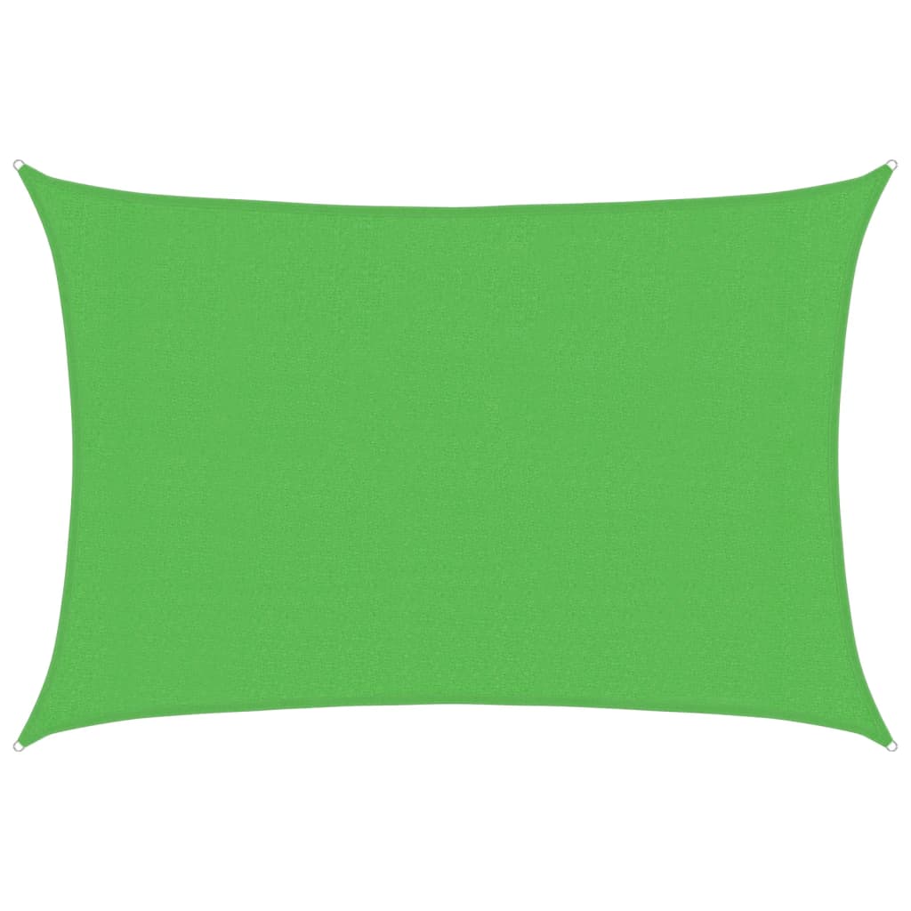 Vidaxl Zonnezeil 160 g m² 3x5 m Hdpe Light Green