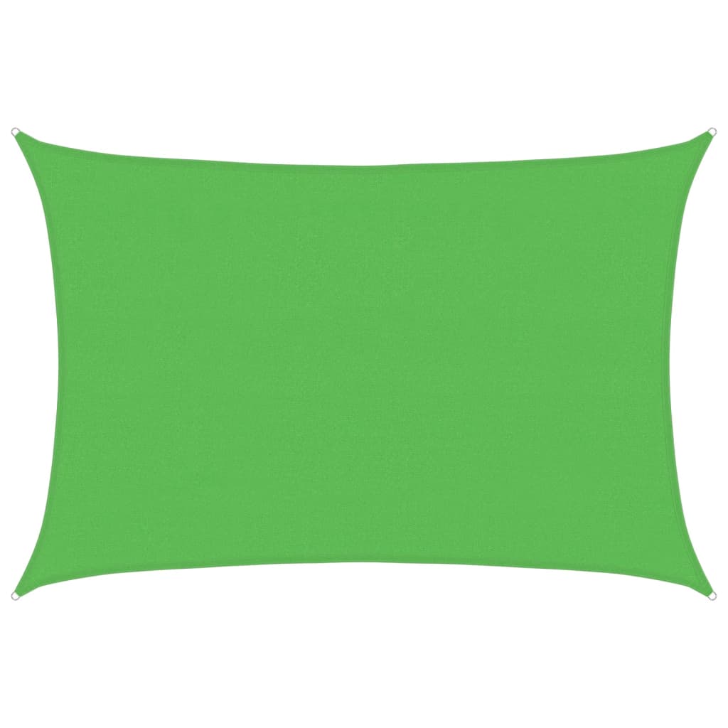 Vidaxl sun sail 160 g m² 4x6 m HDPE light green