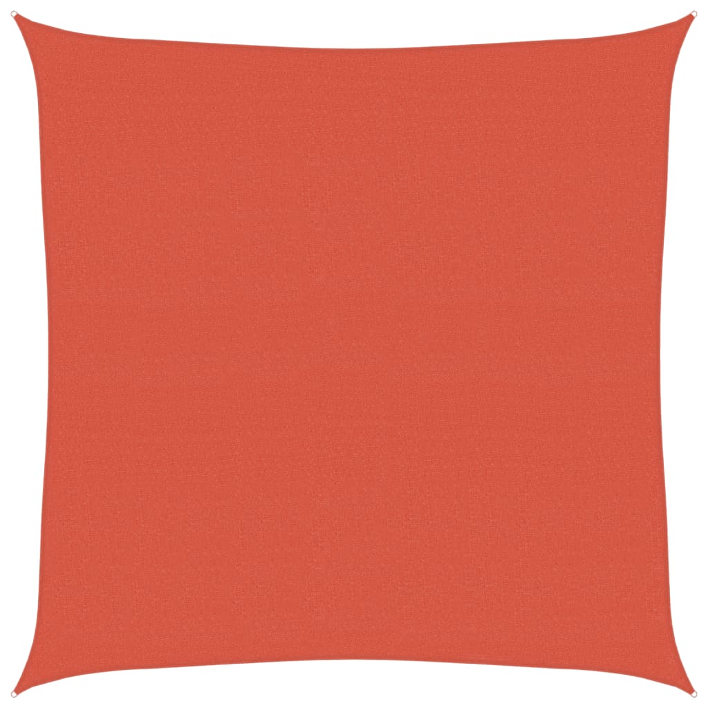 Vidaxl Zonnezeil 160 g m² 4x4 m HDPE Terracotta colorato