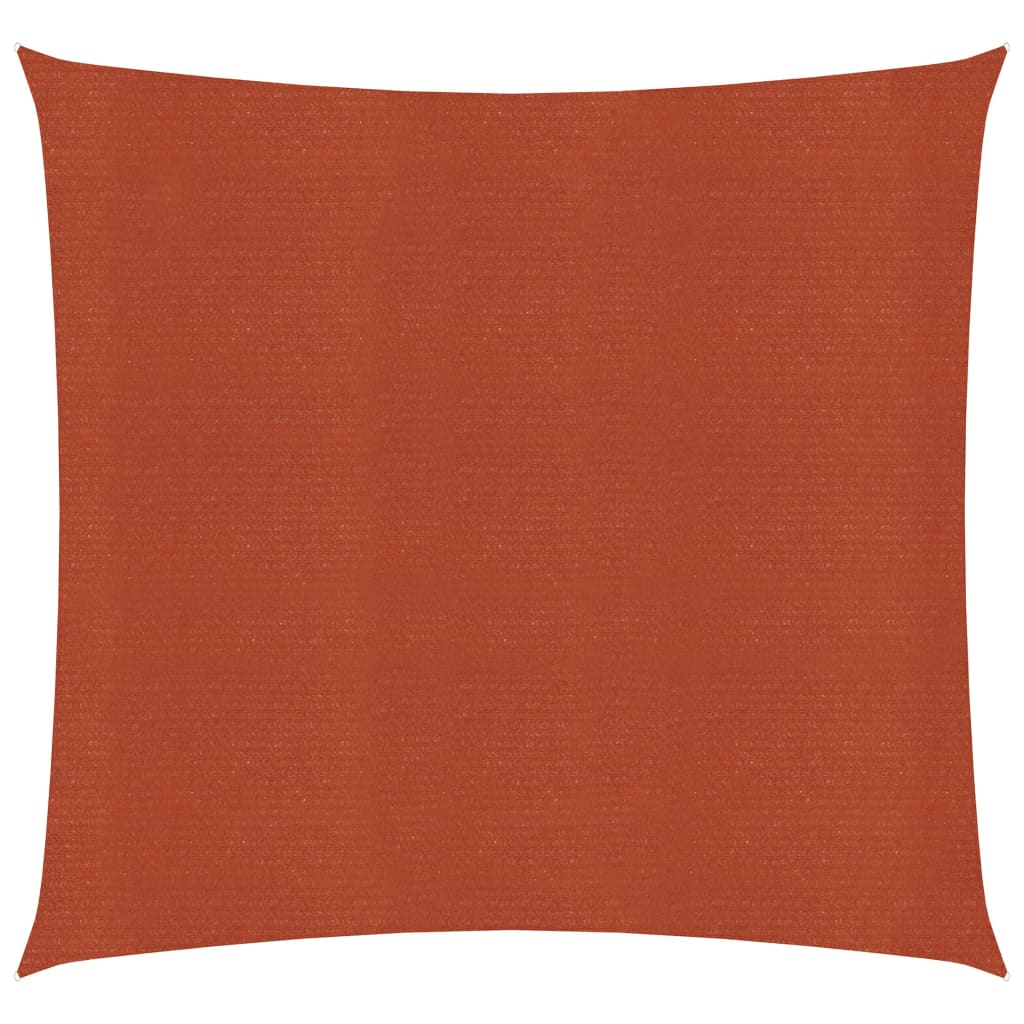 Vidaxl Zonnezeil 160 g m² 6x6 m hdpe terracotta farvet
