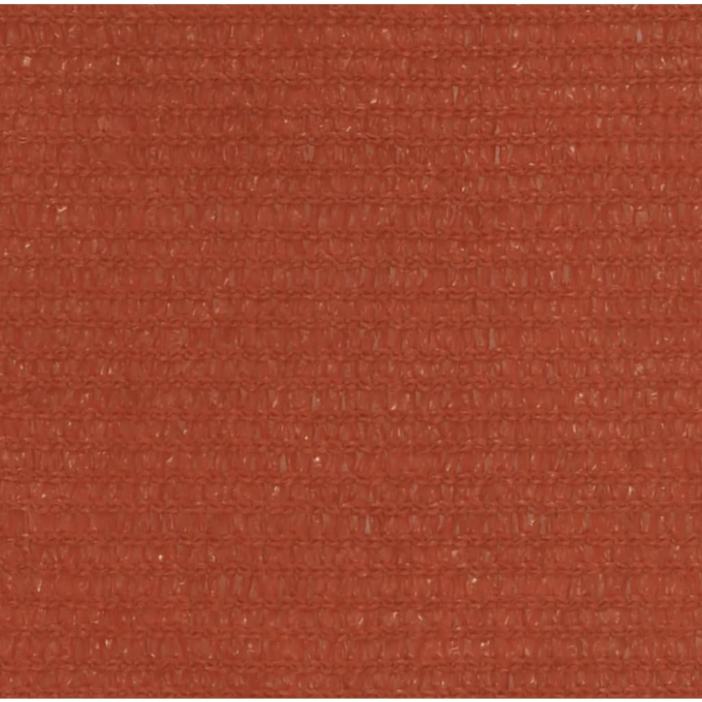 Vidaxl Zonnezeil 160 g m² 6x6 m hdpe terracotta farvet