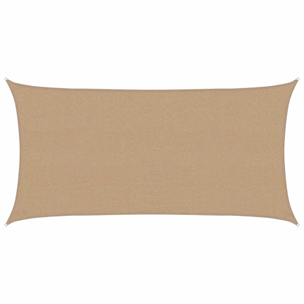 Vidaxl Zonnezeil 160 g m² 2x3.5 m HDPE Taupe