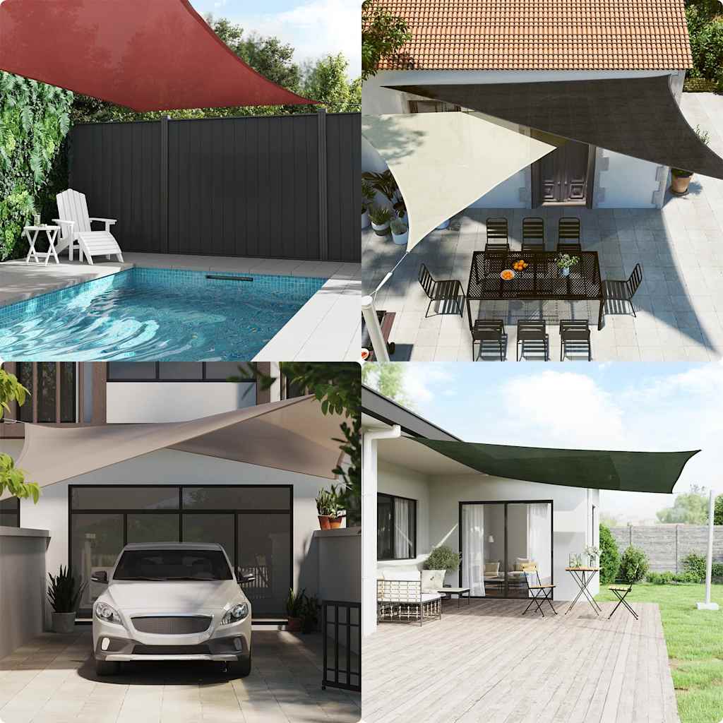 Vidaxl Zonnezeil 160 g m² 2,5 x 3 M HDPE Taupe