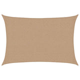 Bidaxl zonnezeil 160 g m² 2,5x4 m hdpe taupe