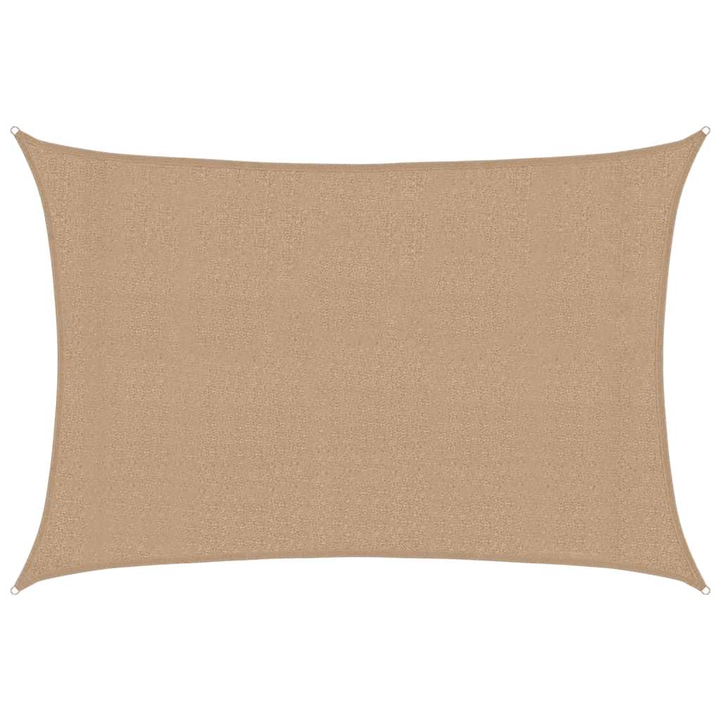 Vidaxl zonnezeil 160 g m² 3x4,5 m hdpe taupe