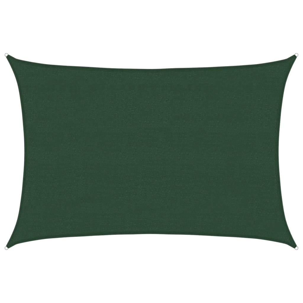 Vidaxl Zonnezeil 160 g m² 4x5 m hdpe dark green