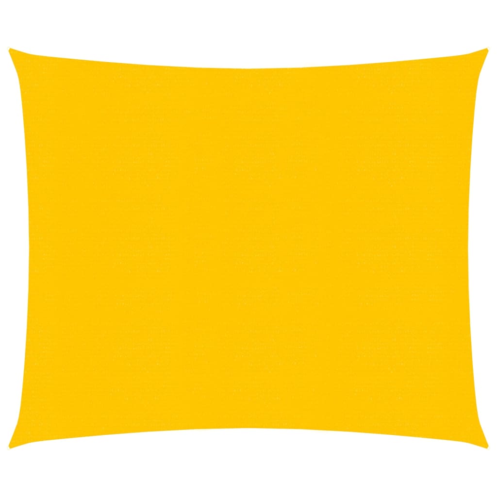 Vidaxl Zonnezeil 160 g m² kvadrat 5x5 m HDPE gul