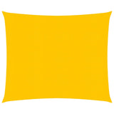 Vidaxl Zonnezeil 160 g m² kvadrat 5x5 m HDPE gul