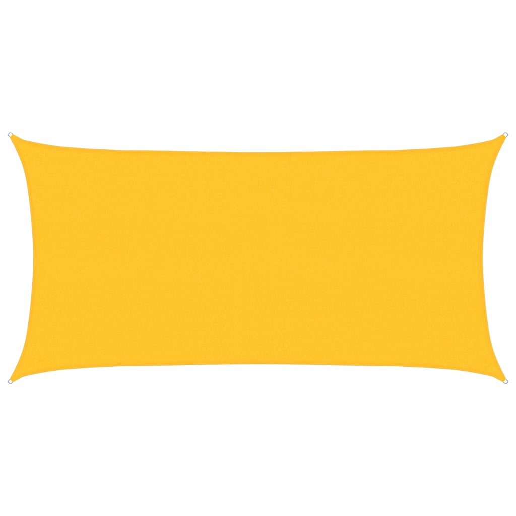Vidaxl Zonnezeil 160 g m² rechteckig 2x3,5 M HDPE Gelb