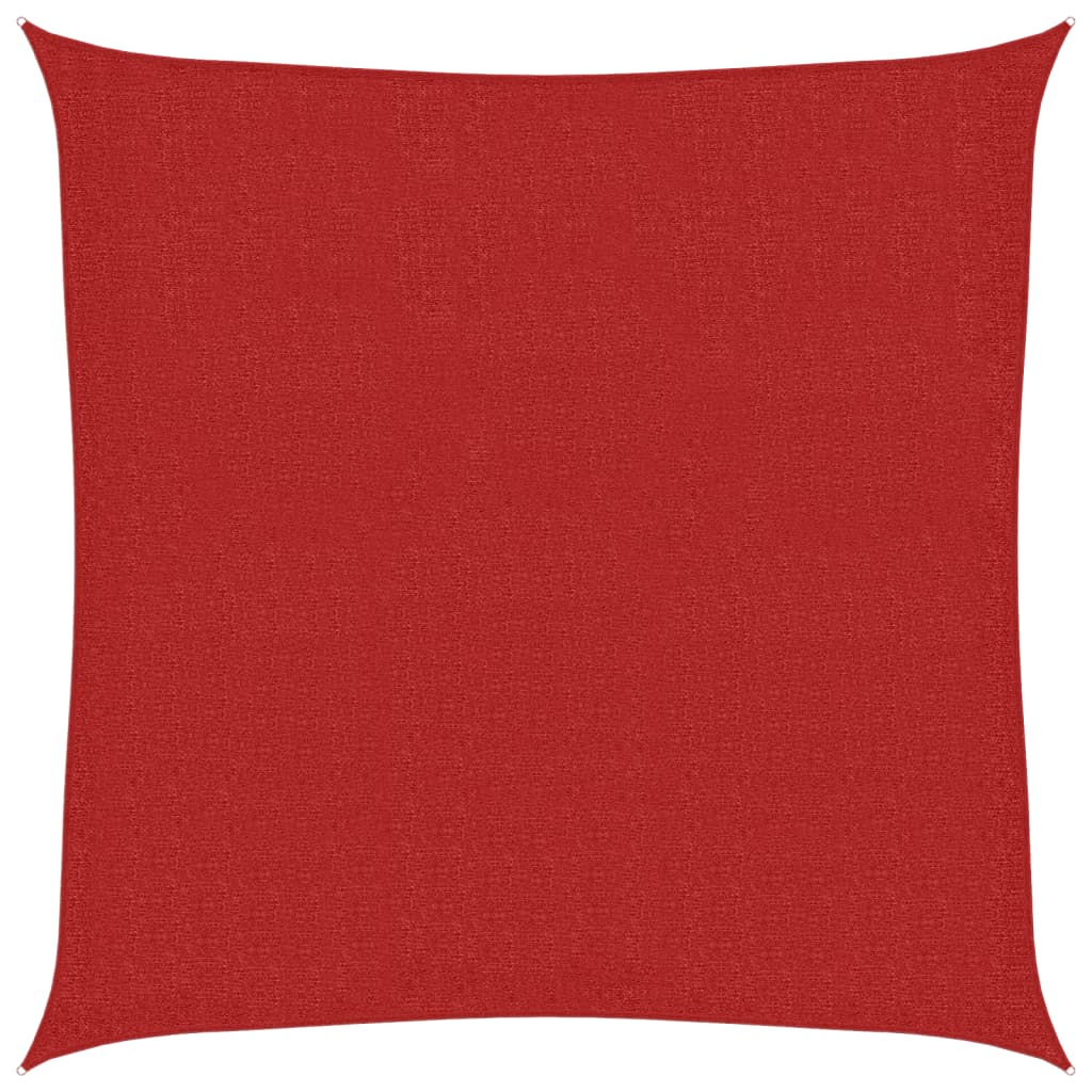 Vidaxl Zonnezeil 160 g m² 3.6x3.6 m HDPE red