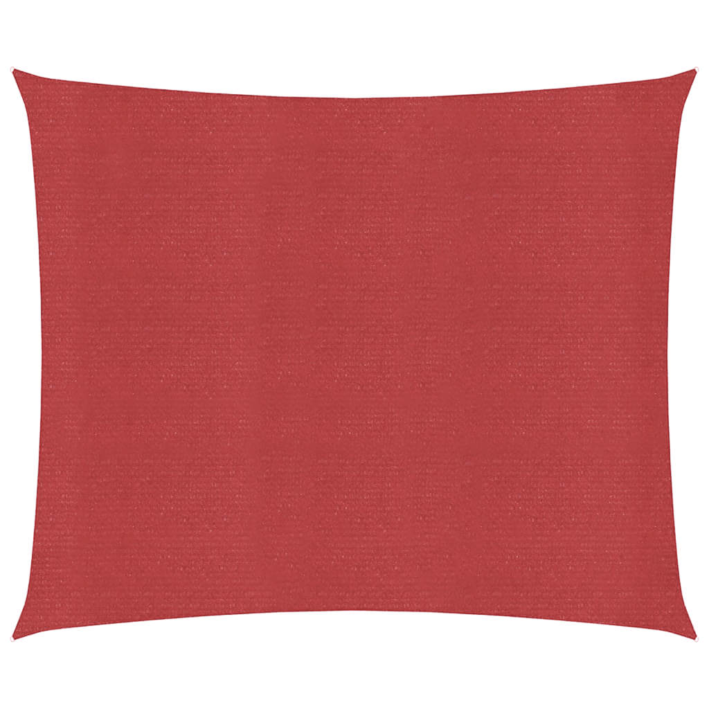 Vidaxl Zonnezeil 160 g m² 5x5 M HDPE ROJO