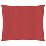 Vidaxl Zonnezeil 160 g m² 5x5 M HDPE ROJO