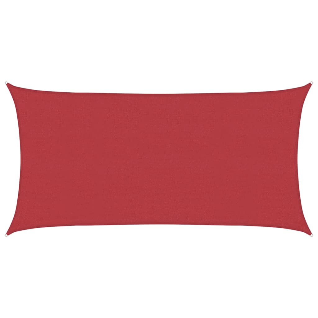 Vidaxl zonnezeil 160 g m² 2x4 m hdpe rood