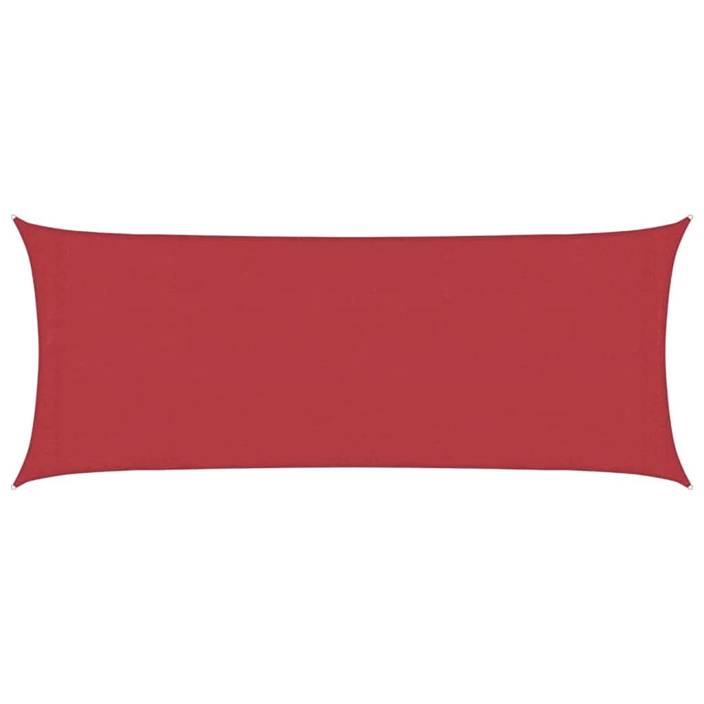 Vidaxl Zonnezeil 160 g m² 2x5 m HDPE red