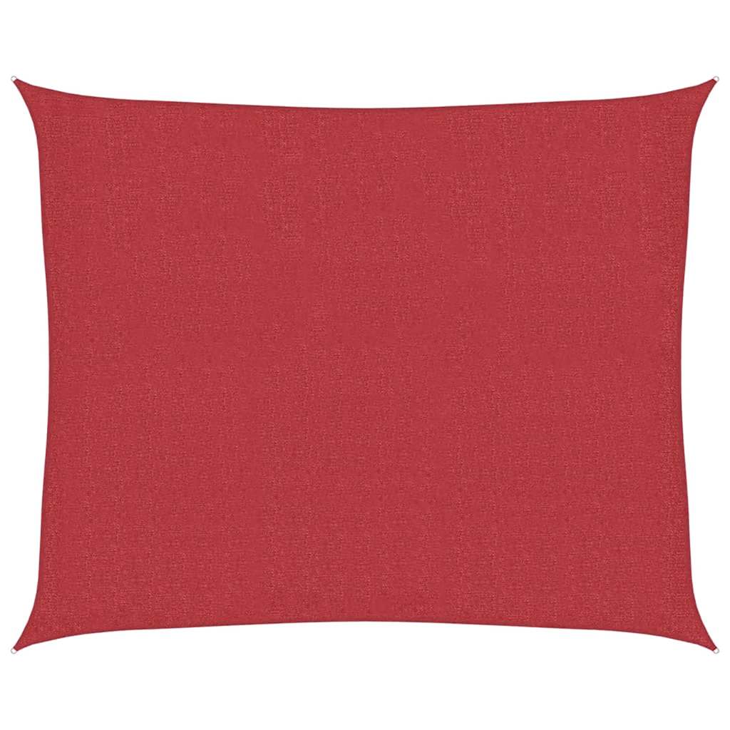 Vidaxl Zonnezeil 160 g m² 2,5x3 m hdpe rdeča