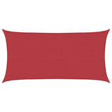 Vidaxl Zonnezeil 160 g m² 3x6 m hdpe rdeča