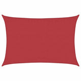 Vidaxl Zonnezeil 160 g m² 3,5x5 m hdpe rdeča