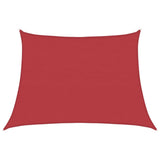 Vidaxl Zonnezeil 160 g m² 4 5x3 M HDPE rojo