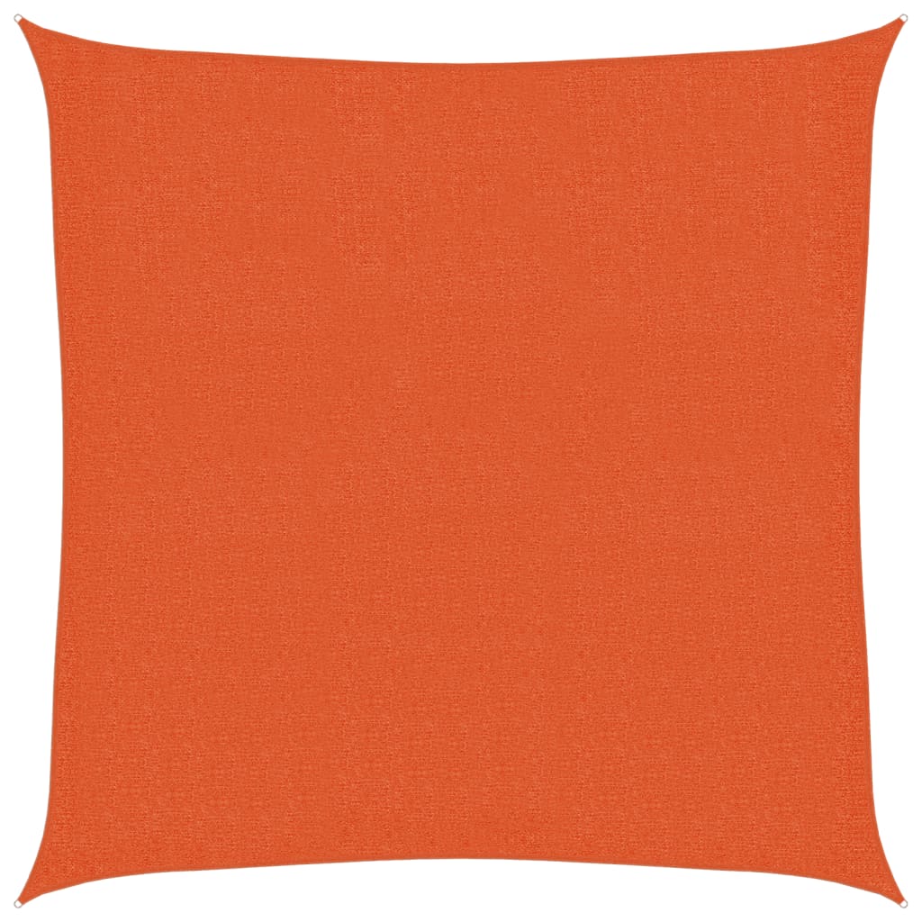Vidaxl Zonnezeil 160 g m² 2,5x2,5 m hdpe oranje