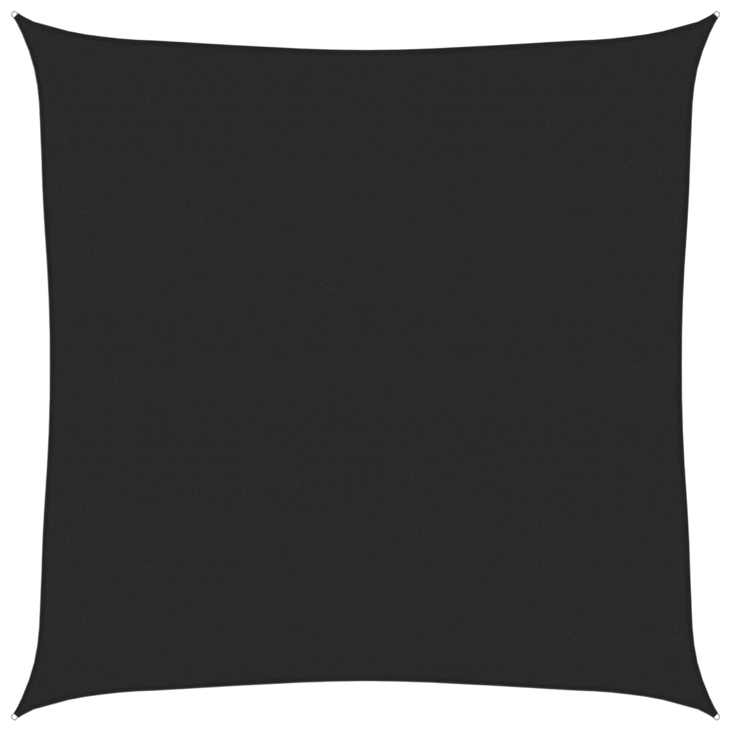 Bidaxl zonnezeil 160 g m² 6x6 m hdpe svart